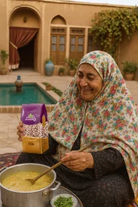 لوبیا چیتی بسته بندی شده پادمهر برای پخت انواع غذاهای ایرانی 